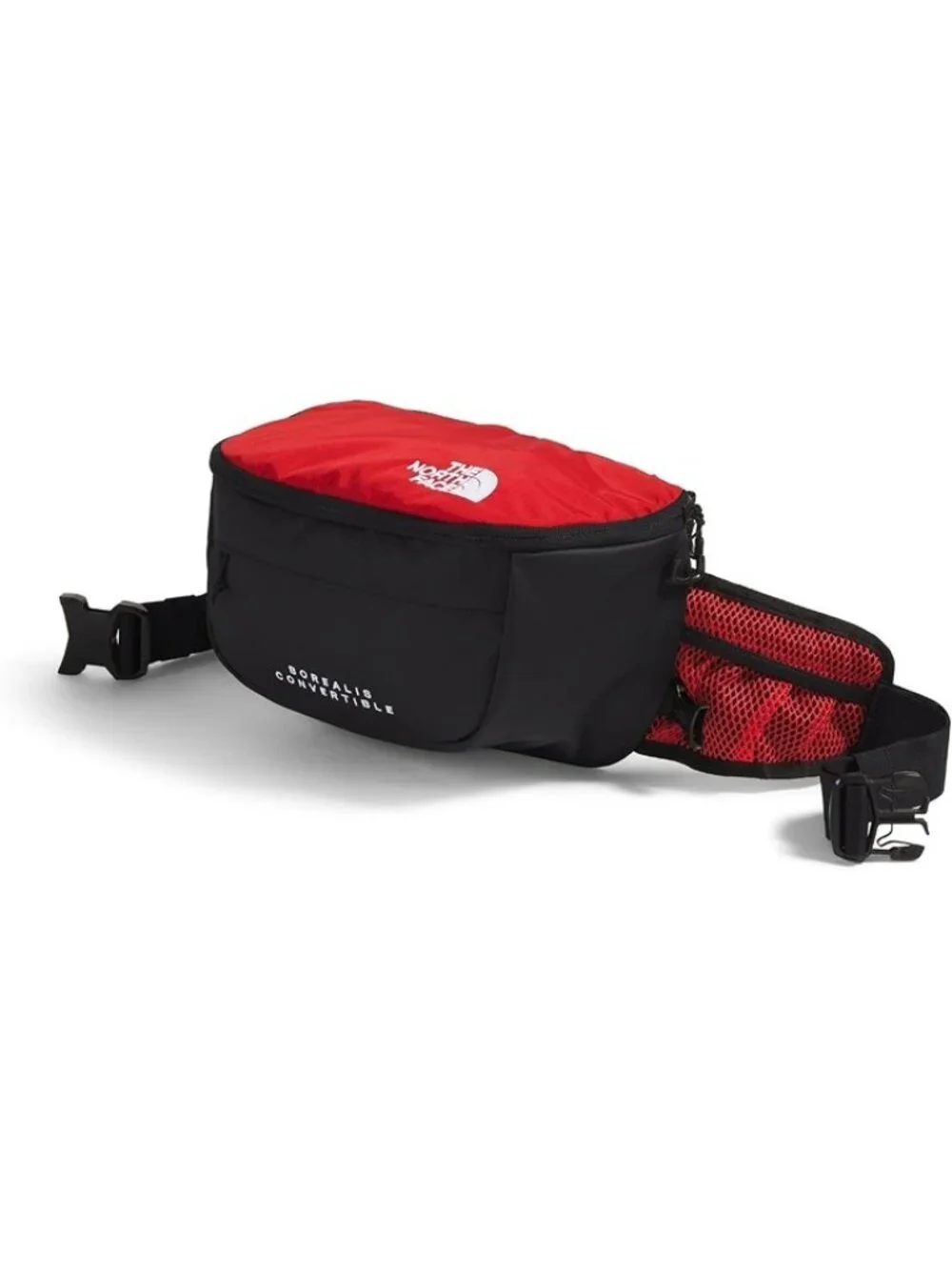 The North Face Borealis Convertible Backpack Fanny Pack Red Black One Size